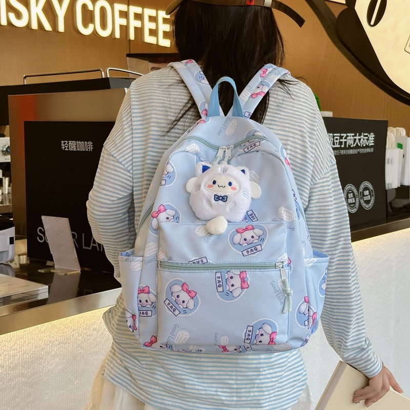 Nueva mochila escolar coreana para niños, mochila escolar de jardín de infantes de dibujos animados ins linda mochila de anime para niños y niñas