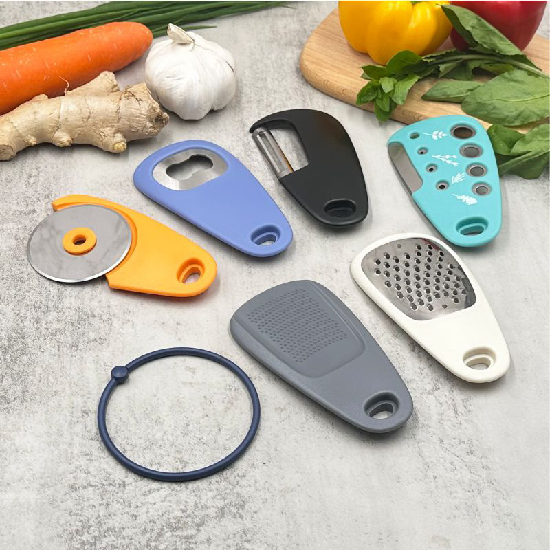 Juego de Utensilios de Cocina de 6 Piezas de Acero Inoxidable 304 Multifuncional para Cocina