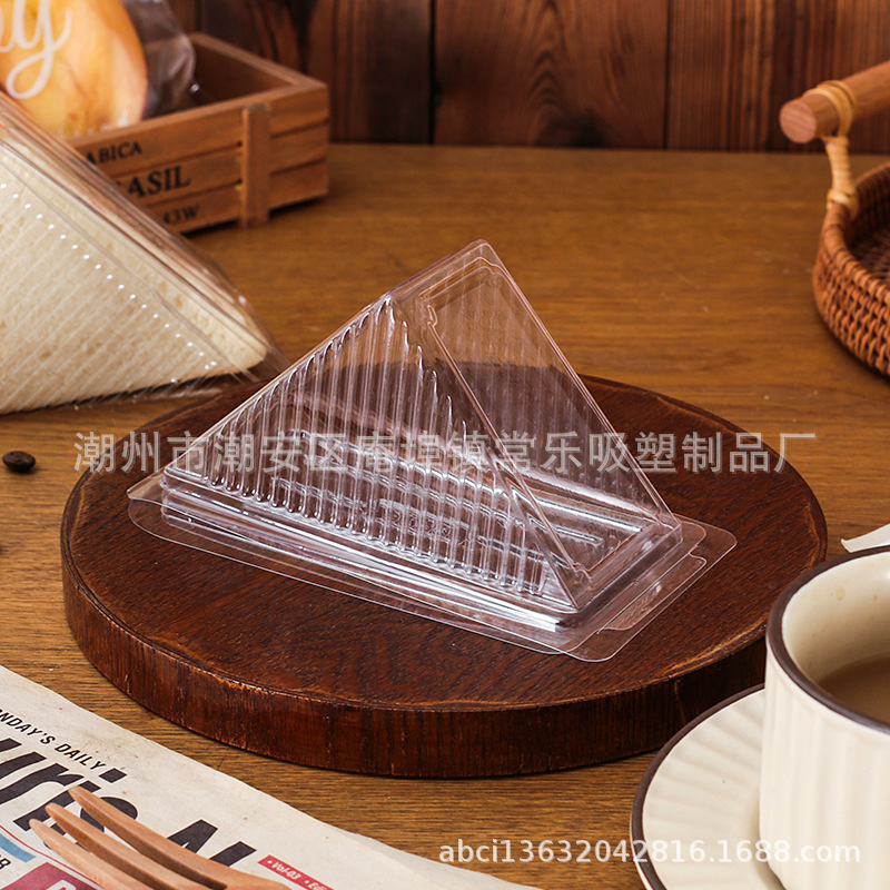 Caja de embalaje de sándwich en stock Caja de embalaje PET de plástico transparente desechable Caja de horneado West Point