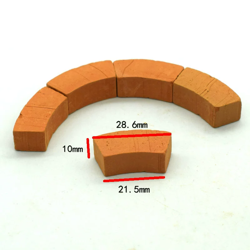 Модель 1:12, маленькие кирпичные строительные блоки, набор для сборки DIY, детский дом, красные кирпичи и обожжённая глина