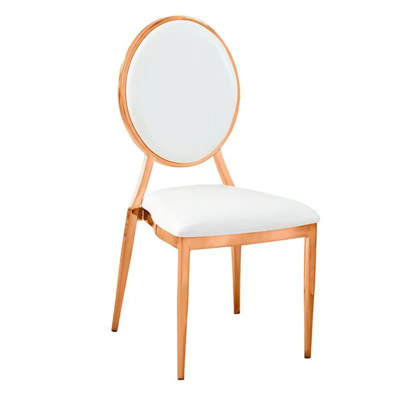Silla de sol galvanizado hotel sala de banquetes silla de comedor Napoleón simple silla de respaldo casual silla de boda