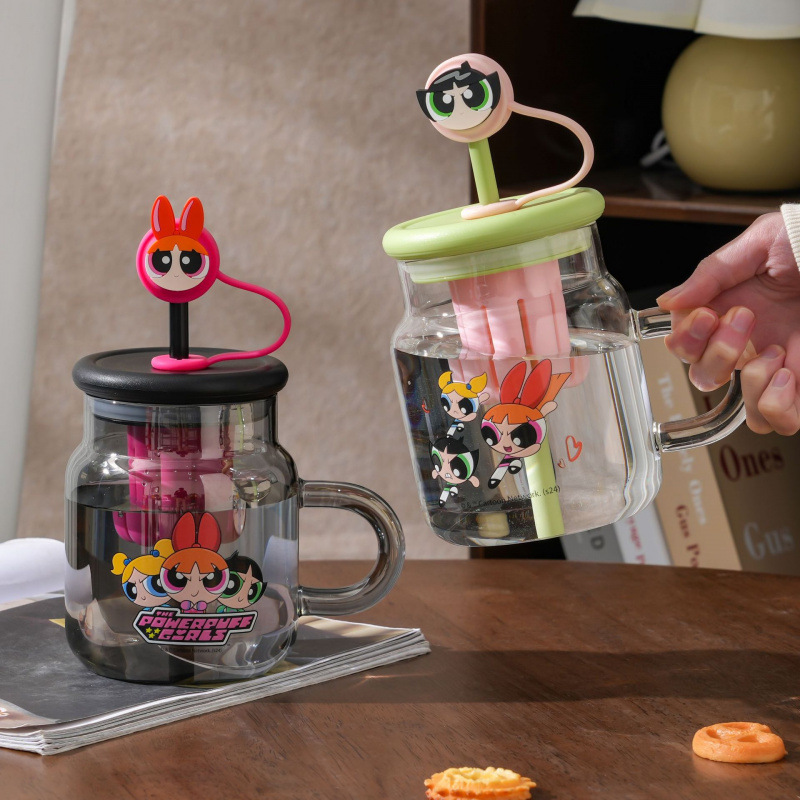 Voyeur Girl Copper Glass Girls 2025 nuevo verano de alto valor facial de gran capacidad lindas tazas de paja