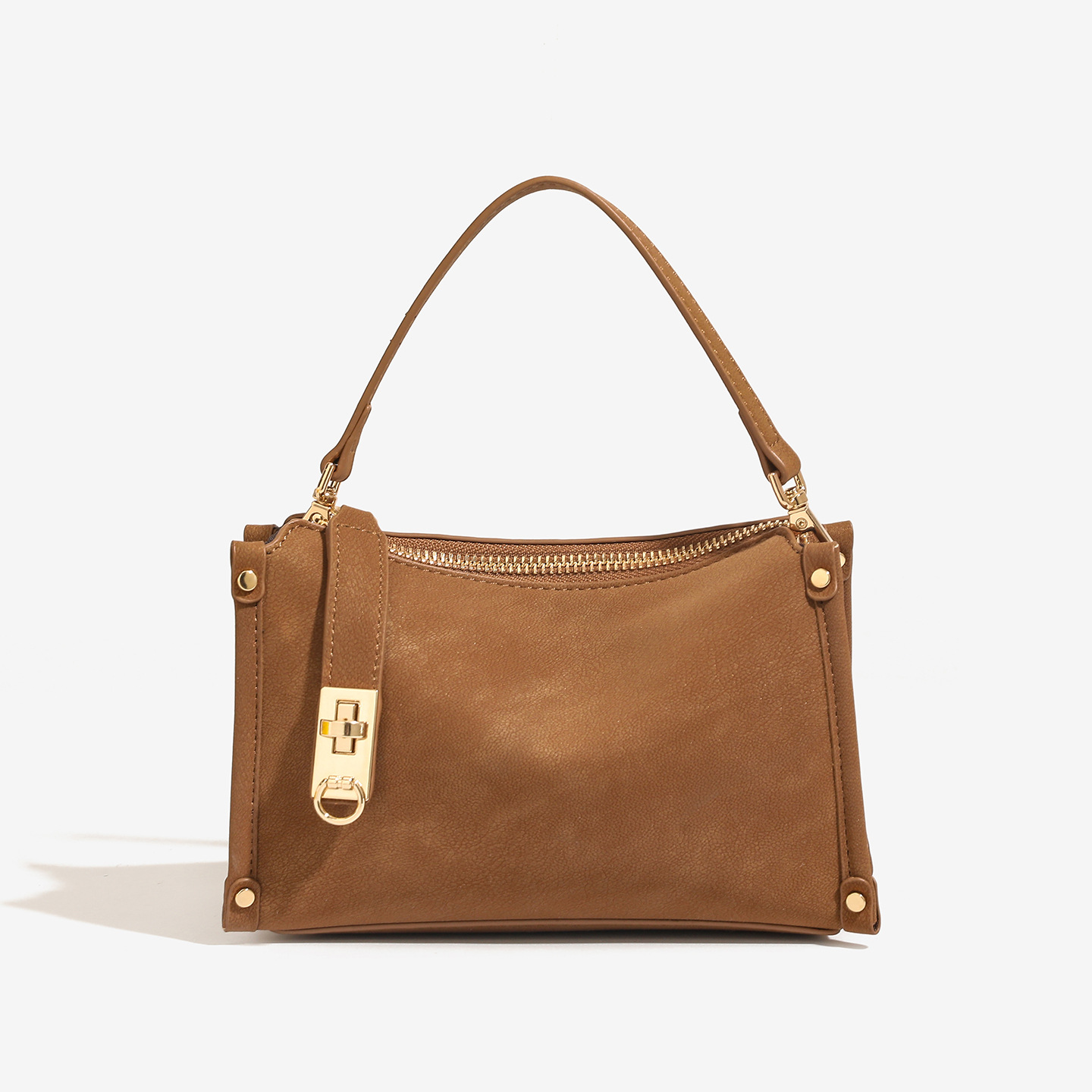 2026 New Genuine Leather Niche Design Box Bag For Women Versatile Fashion Simple Handbag Shoulder Crossbody Underarm Bag - Thumbnail 6