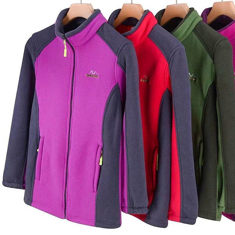 Middle-Aged and Elderly Women's Autumn and Winter Thickeneded Polar Fleece Cardigan Sweatshirt Tops Casual Large Size Fleece Mother's Clothing