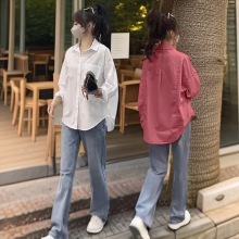 宝藏衬衫女休闲时尚洋气春秋夏新款上衣宽松设计感牛仔秋季橱