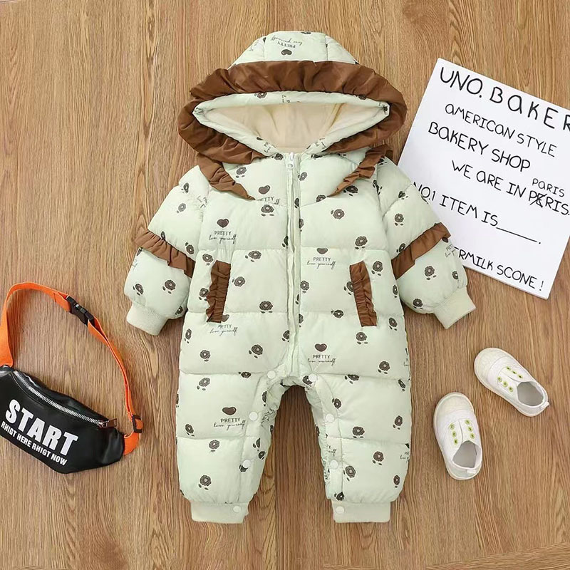 Baby overcoat con camisa de algodón gruesa, bebé adorable overcoat de invierno, chaqueta de algodón