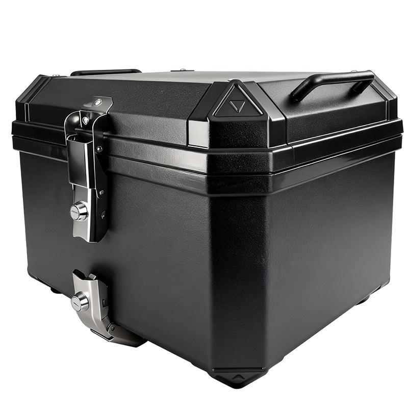 Baja trasera de la motocicleta universal caballo pedale caja de herramientas de vehículo eléctrico rápido desmontaje de gran capacidad no aluminio caja trasera