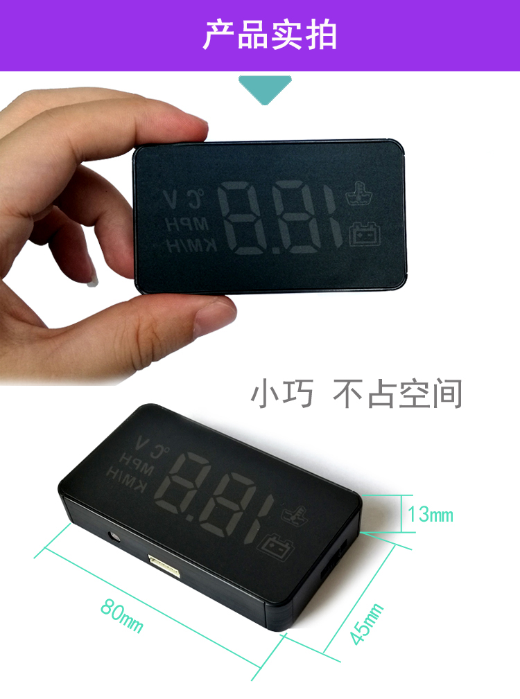 Honda-specific HUD Head-up Display Car-mounted Speed Accord Crown Road Civic CRV Fit XRV Binzhi Lingpai