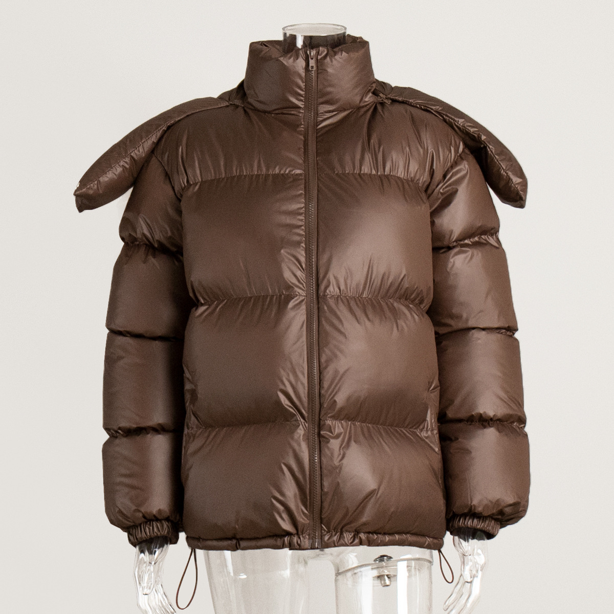 Trajes de pan transfronterizos para mujeres Europa y América en invierno 2025 nuevo estilo de calentamiento, chaqueta de algodón suelta, chaqueta de algodón gruesa