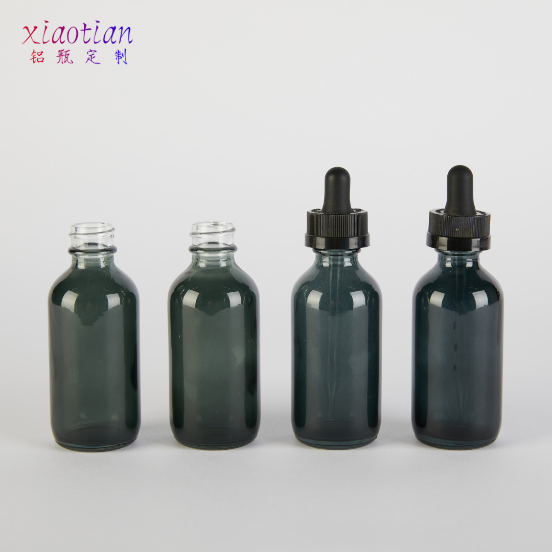 10ml30ml50ml黑色滴管瓶波士顿玻璃精油乳液精华液分装瓶多款可选
