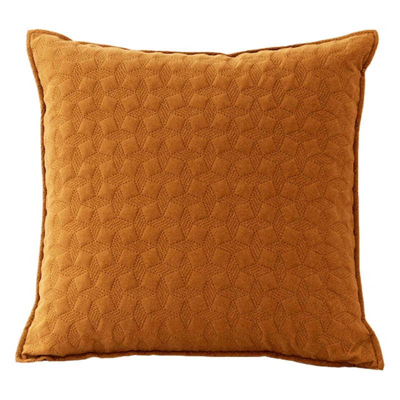 Стеганая наволочка, утолщенная бархатная накидка на подушку, объемный квадратный чехол для дивана, скандинавский простой чехол для спинки, клетчатый узор.