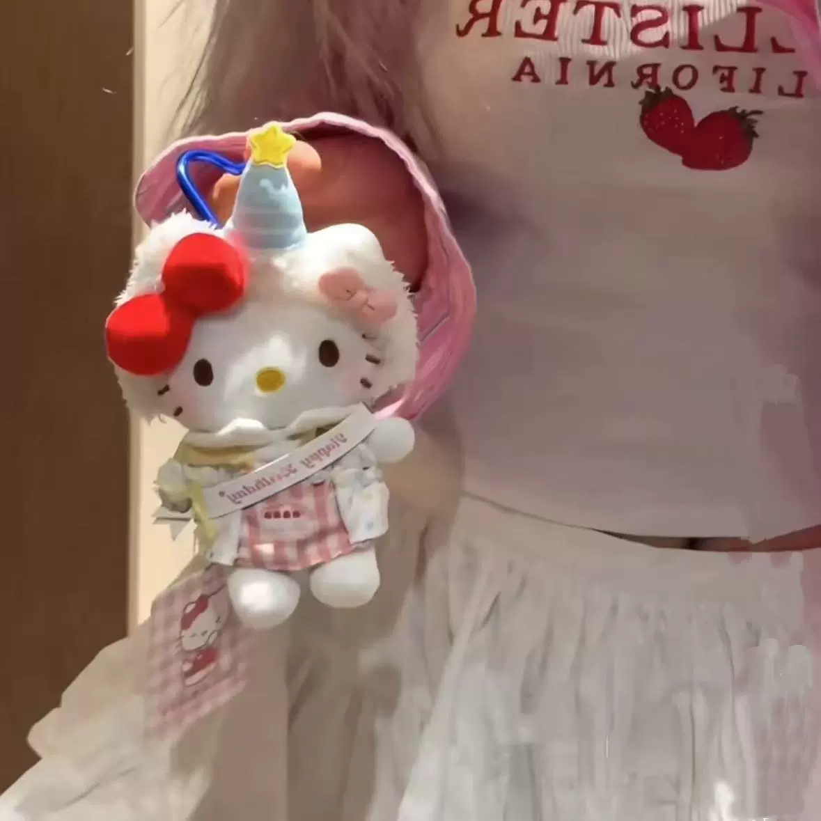 Hello Kitty, Hello Kitty, оригинальный классический рюкзак, мультяшная милая подвеска, плюшевый брелок, кукла