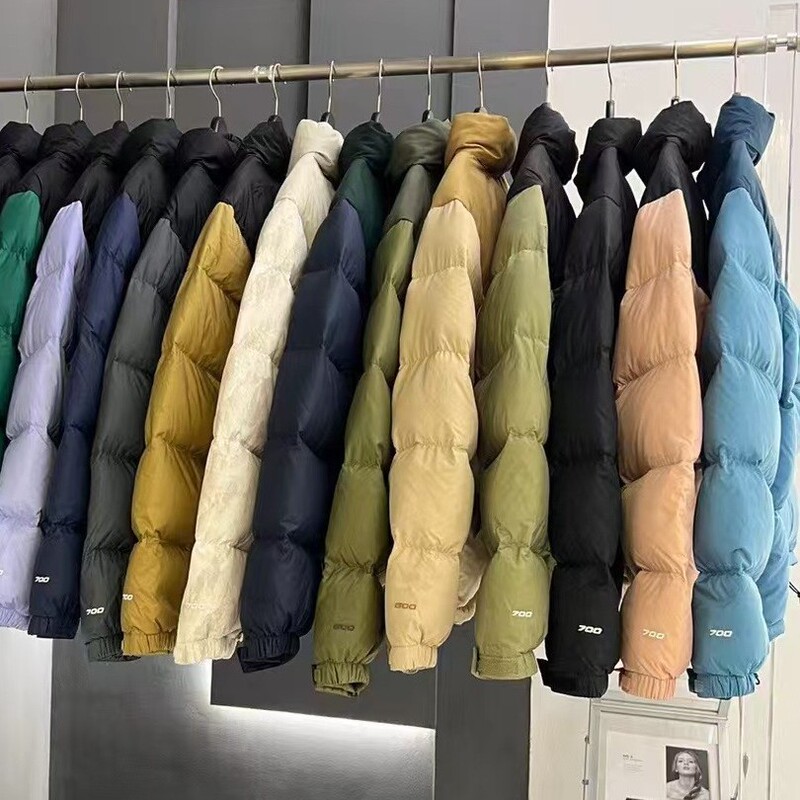Putian TNF1996 down jacket for men and women, 700 fill power short puffer jacket for couples, 90% white duck down, thickened, unisex