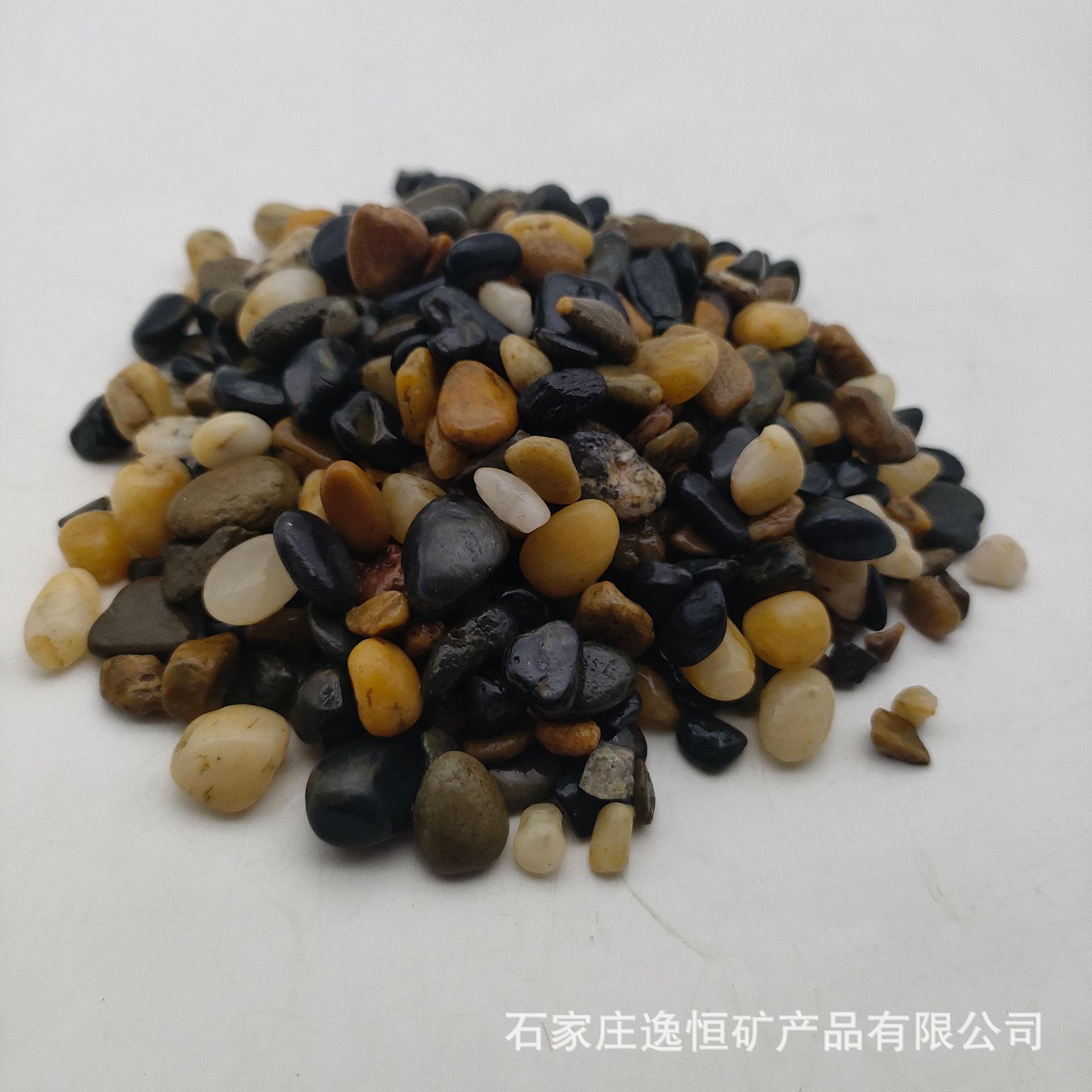 五彩豆石地暖回填水处理沼泽滤料鹅卵石水族鱼缸铺底溪流石大矶沙