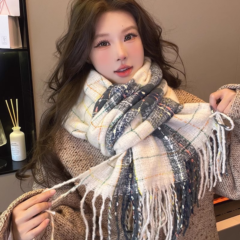 2025新款女秋冬季绿野仙踪马海毛韩版百搭学生高级感加厚保暖围脖|undefined