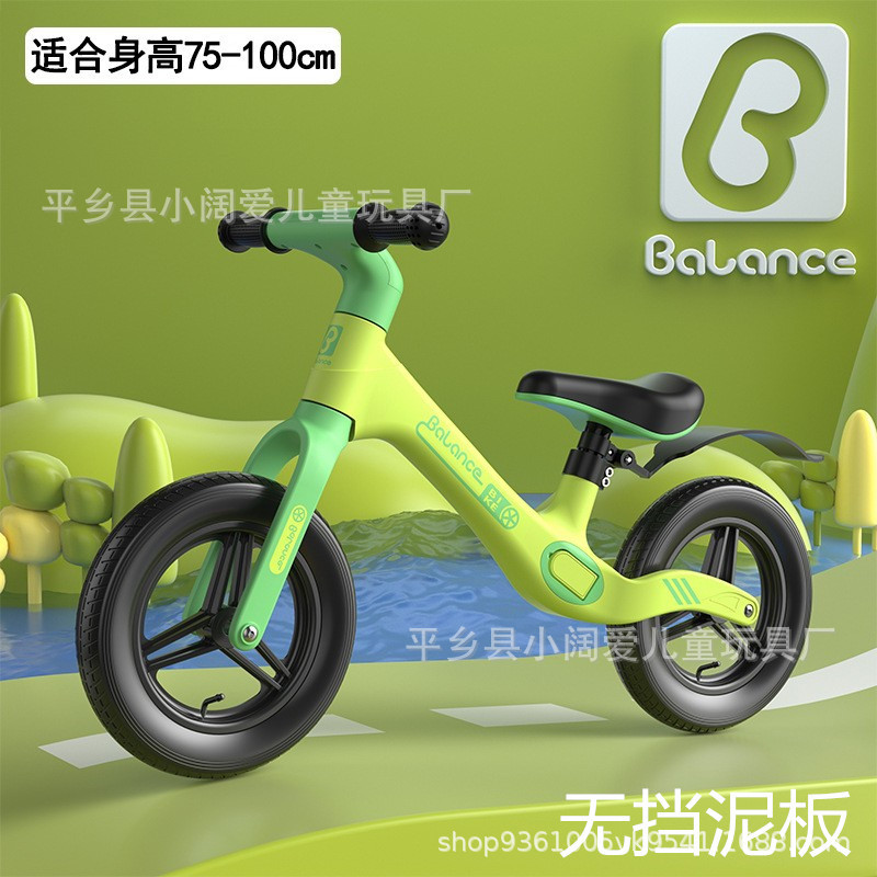 Scooter de coche de equilibrio para niños de 3 a 6 años de edad pedal de cinturón de nylon de 12 pulgadas coche de equilibrio de 2 a 6 años de edad scooter para niños al por mayor