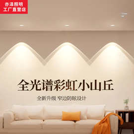 中山灯具直销led射灯嵌入式洗墙防眩家用客厅无主灯天花灯全光谱