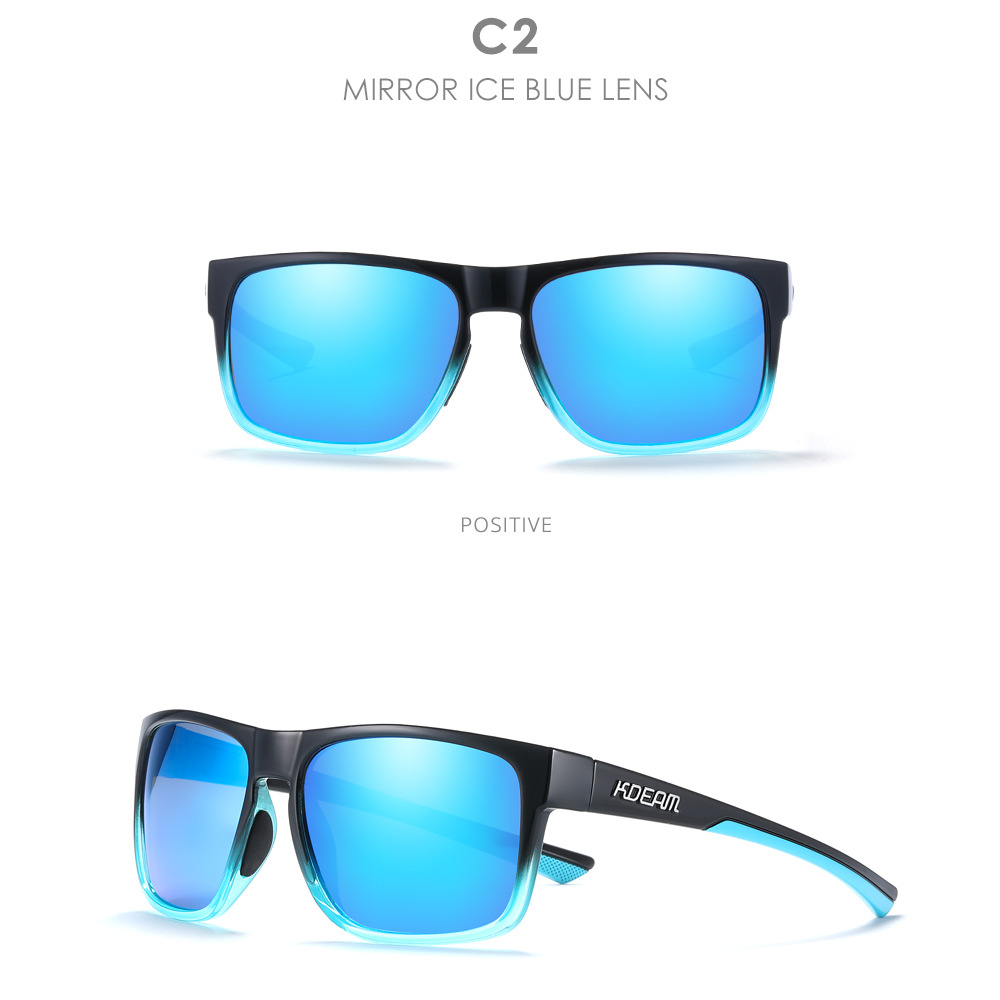 60g Weight Full Frame Glasses Structure Sunglasses Classification PC, UV400 Protection Lens Material Square Glasses Style Outdoor, Travel Occasion Solid Color Pattern Men's Gender Casual, Sports Style Casual Sports Solid Color PC UV400 Protection Square Full Frame Men's Sunglasses 8