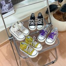 儿童高帮帆布鞋2025冬季新款小中大男女童学生板鞋韩版软底板鞋潮