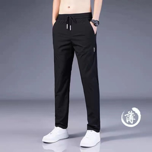 Summer ice silk plus size work wear casual pants for men, breathable work loose dirty construction site clothes work pants trousers