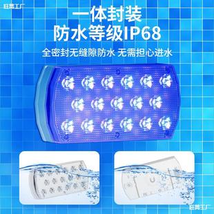 USB rechargeable swimming pool lights LED fish tank night lights hot spring bathhouse wiring-free landscape landscaping lights super bright