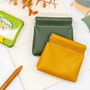 Candy -colored leather coin purse girl heart new leather coin bag factory spot multi -color optional shot