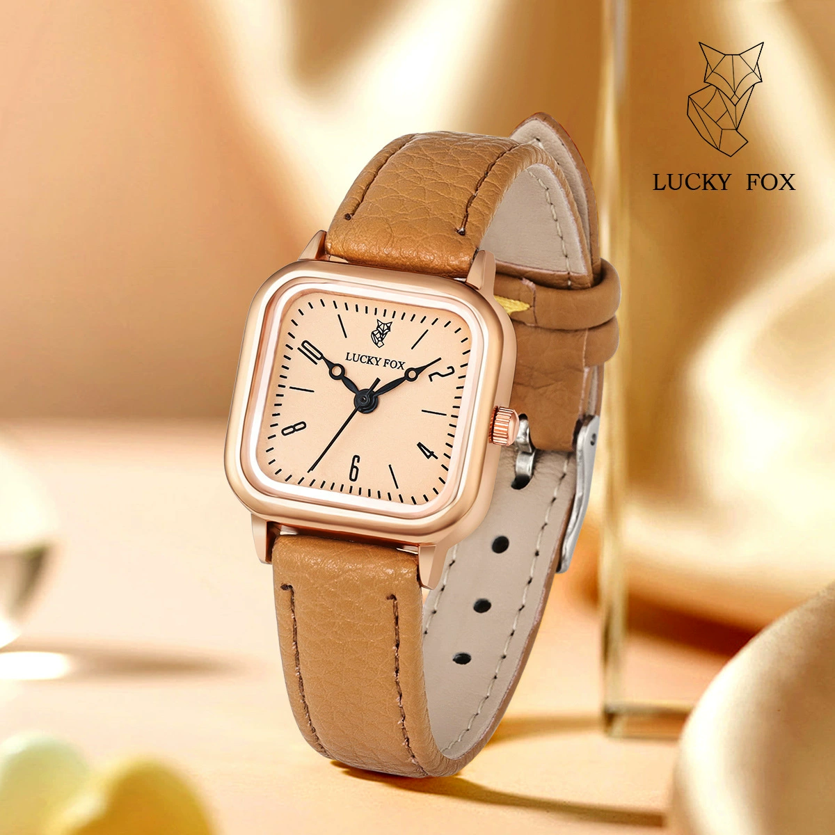 Элегантные часы LUCKYFOX для досуга, трендовые модные кварцевые часы, простой и элегантный дизайн
