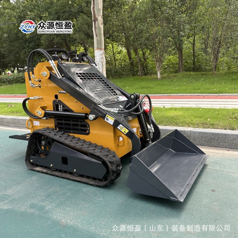 出口座驾滑移装载机 轮式履带农用柴油铲车 小工程380型装载机