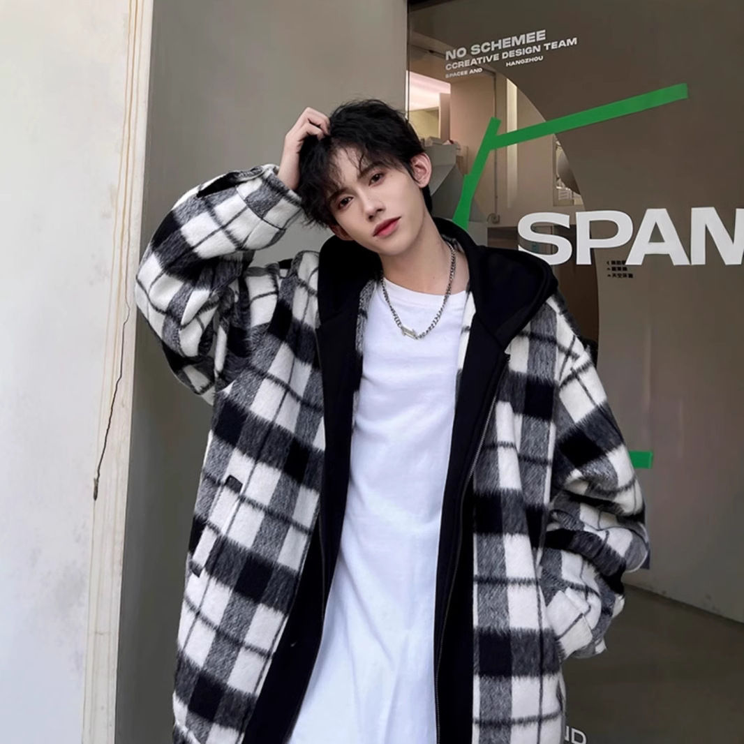 Chaqueta para hombre otoño nuevo estilo americano calle principal retro juvenil marca de moda alta sensación casual suelta chaqueta de fragancia pequeña