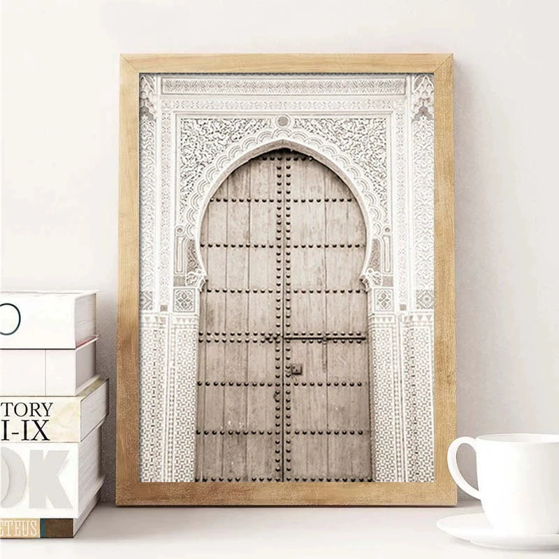 Retro beige modern poster, Aliexpress, boho style