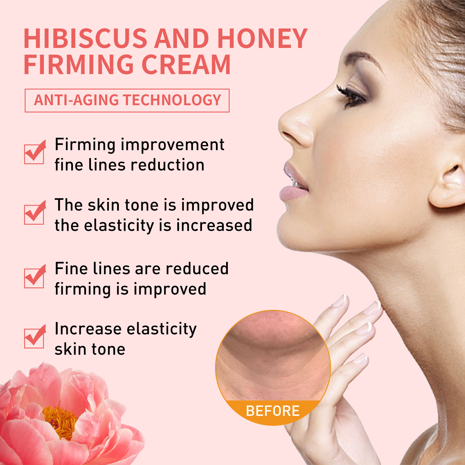 EELHOE Swan Beauty Creme Dessalinizante para Linhas, Hidratante, Lifting e Firmador para o Pescoço_voghion.com