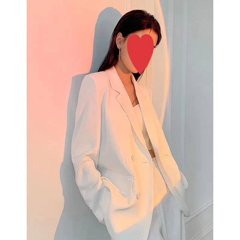 French-Style Niche Elegant White Suit Casual Professional Mature Lady Style High-End Slimming Blazer for Women