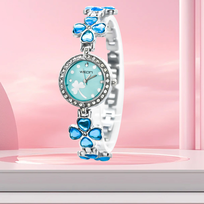 正品牌石英表女款韩版时尚钢带手镯手链时尚时装腕表学生石英女表