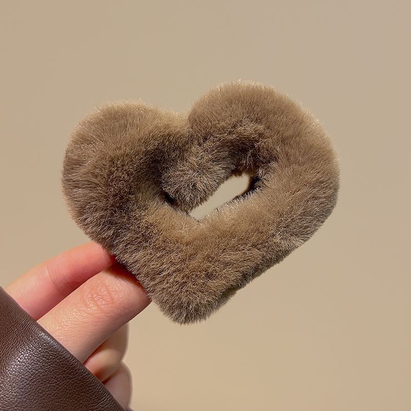 플러시 러브 다크 브라운-6cm