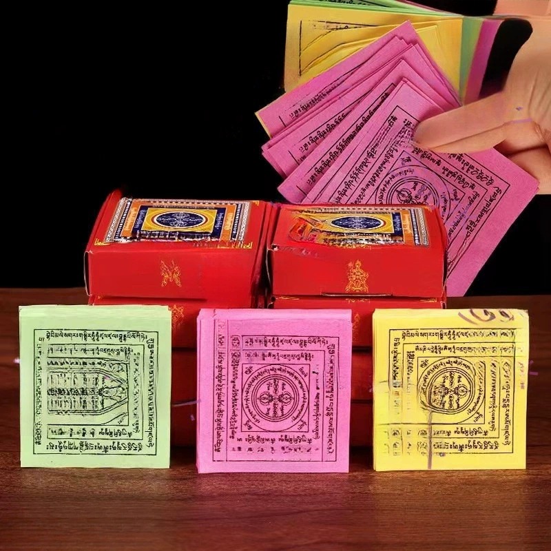 Бумажные сигареты для подношений Будде, огненных подношений, бумажные сигареты с углем Ваджра на шести путях, мантры освобождения слуха и зрения, тибетские тантрические подношения.