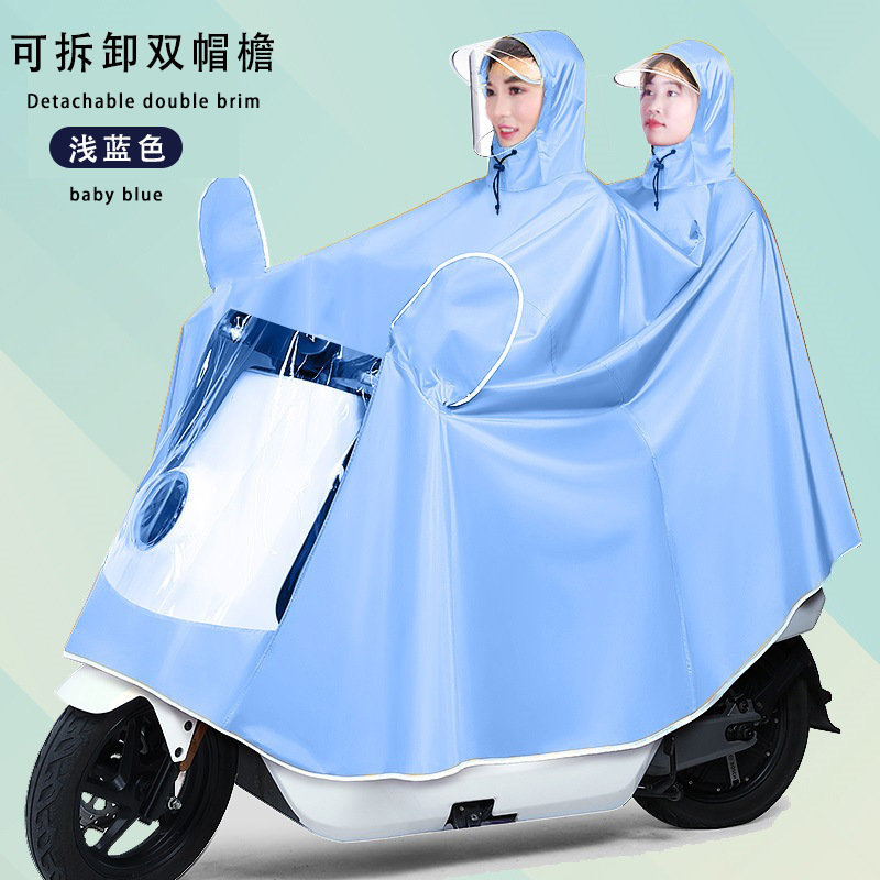 Raincoat eléctrico largo todo el cuerpo a prueba de tormentas motocicleta batería coche una sola persona para aumentar el grosor raincoat al por mayor