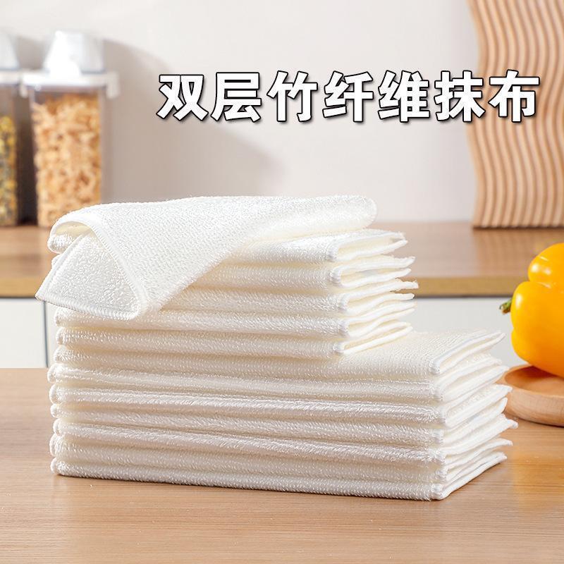 竹繊維ふきん、家庭用キッチン掃除用吸水性油取りふきん、油がこびりつきにくい怠惰なたわし|undefined