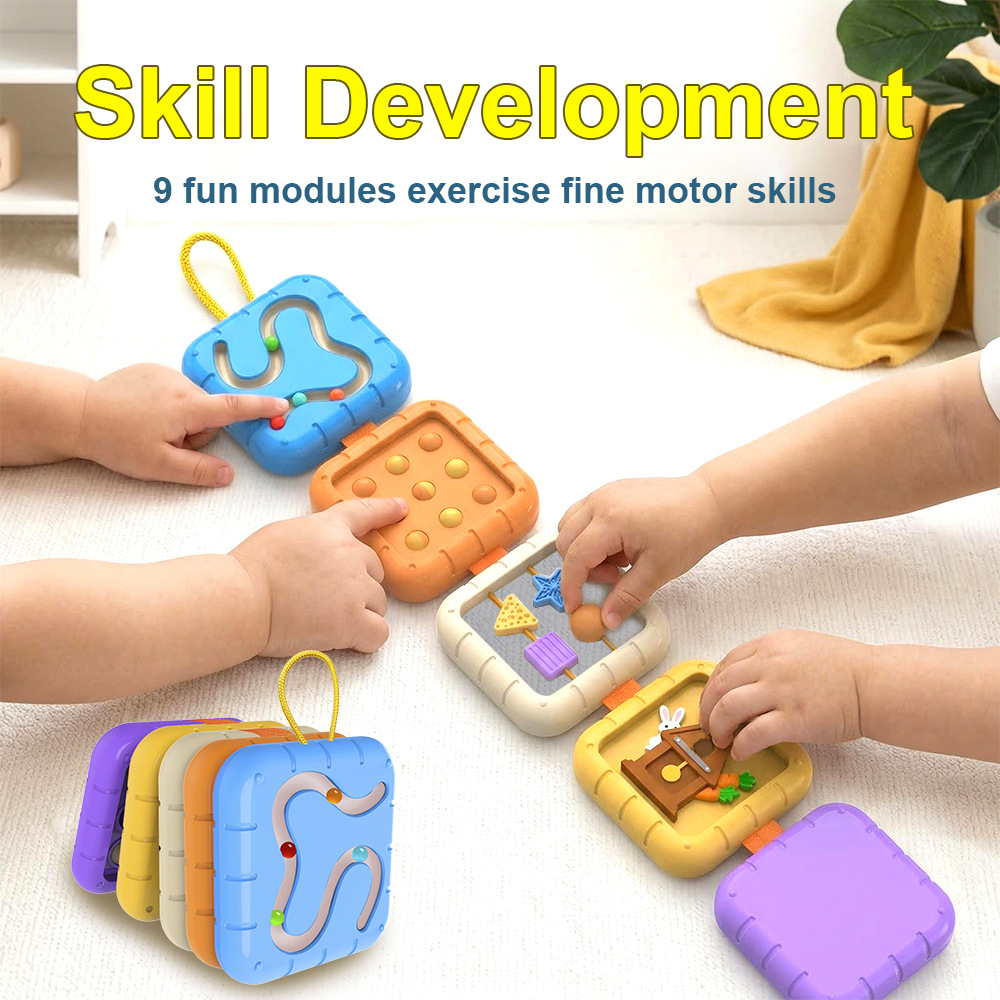 Busy Board Ayna Montessori Erken Eğitim Zeka Oyuncağı İnce Motor Becerisi Eğitim Oyunu Uluslararası Sertifikalı