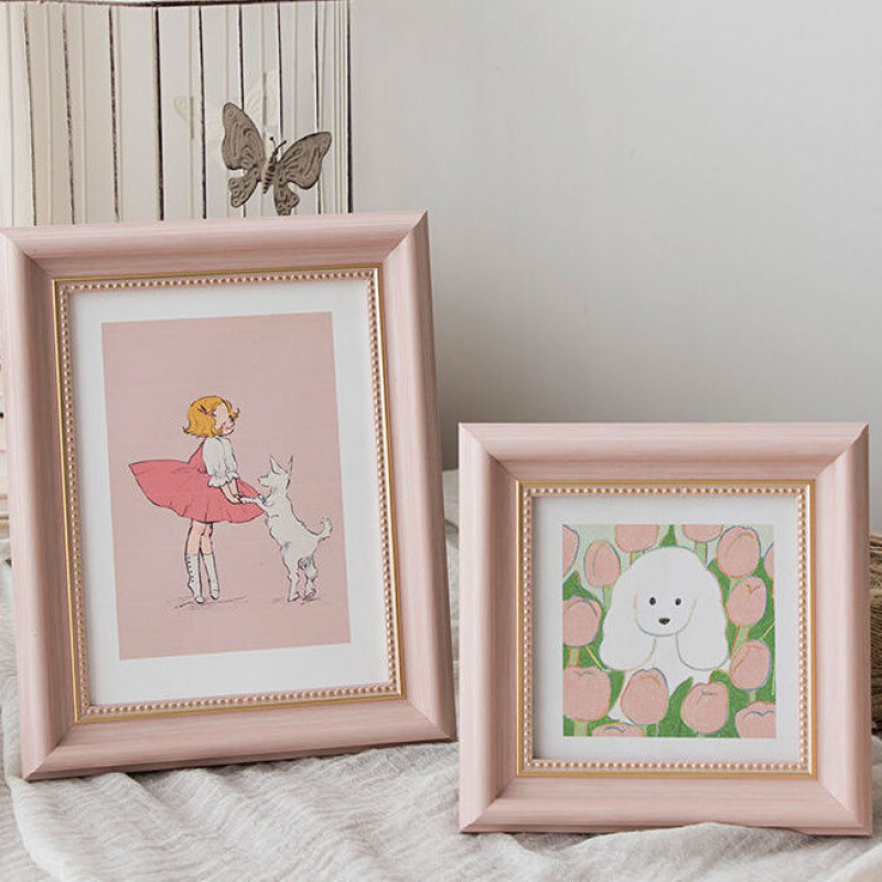 Photo Frame Display American Retro 6-Inch 78 Picture Frame Wall-Mounted Oil Pastel Frame Photo Printing with Nail Frame Photo Frame Display American Retro 6-Inch 78 Picture Frame Wall-Mounted Oil Pastel Frame Photo Printing with Nail Frame