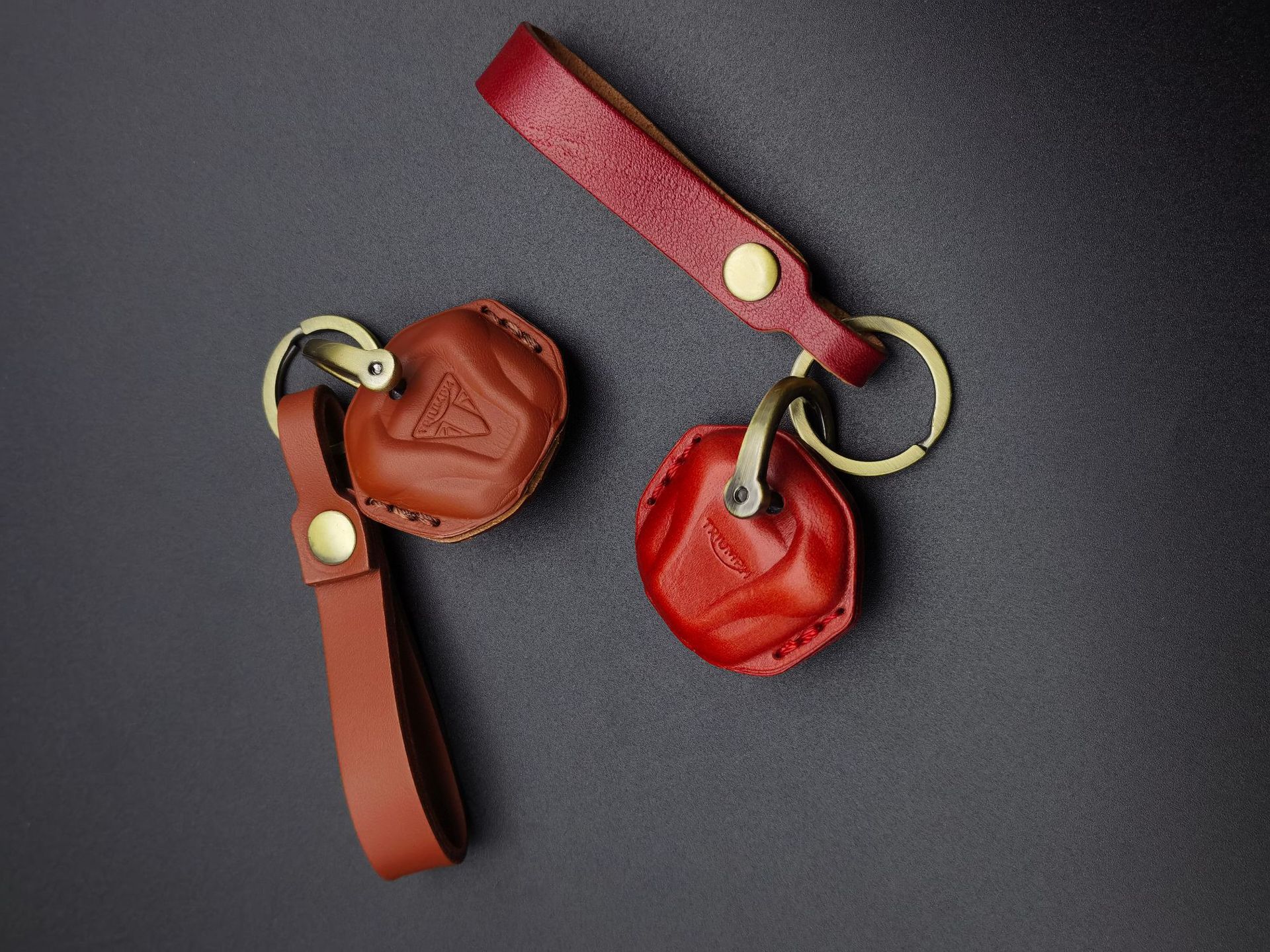Genuine Leather Key Case for Triumph T100 Motorcycle T120