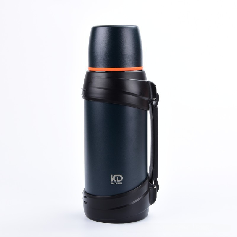 Quandi vacuum capacious thermos for traveling, handheld teapot stainless steel, stainless steel AISI 304, 2000 ml
