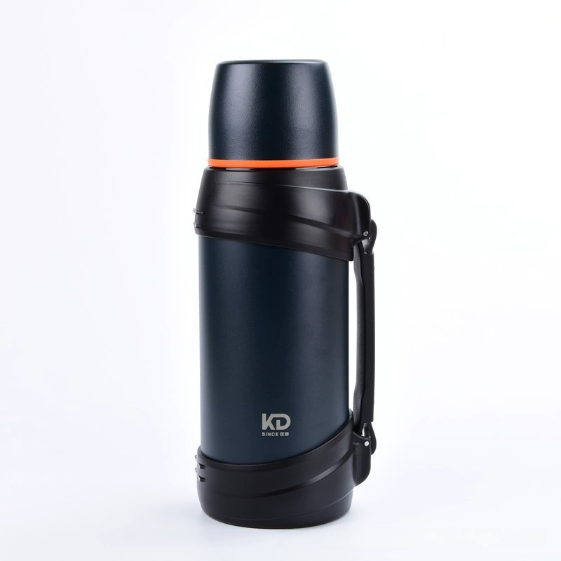 Quandi vacuum capacious thermos for traveling, handheld teapot stainless steel, stainless steel AISI 304, 2000 ml