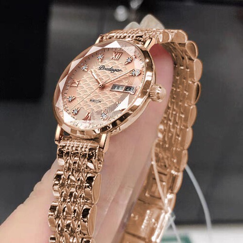 Bodega Waterproof Luminous Women's Watch Girl Student Calendar Ultra-Thin Quartz Watch AliExpress One Piece Dropshipping