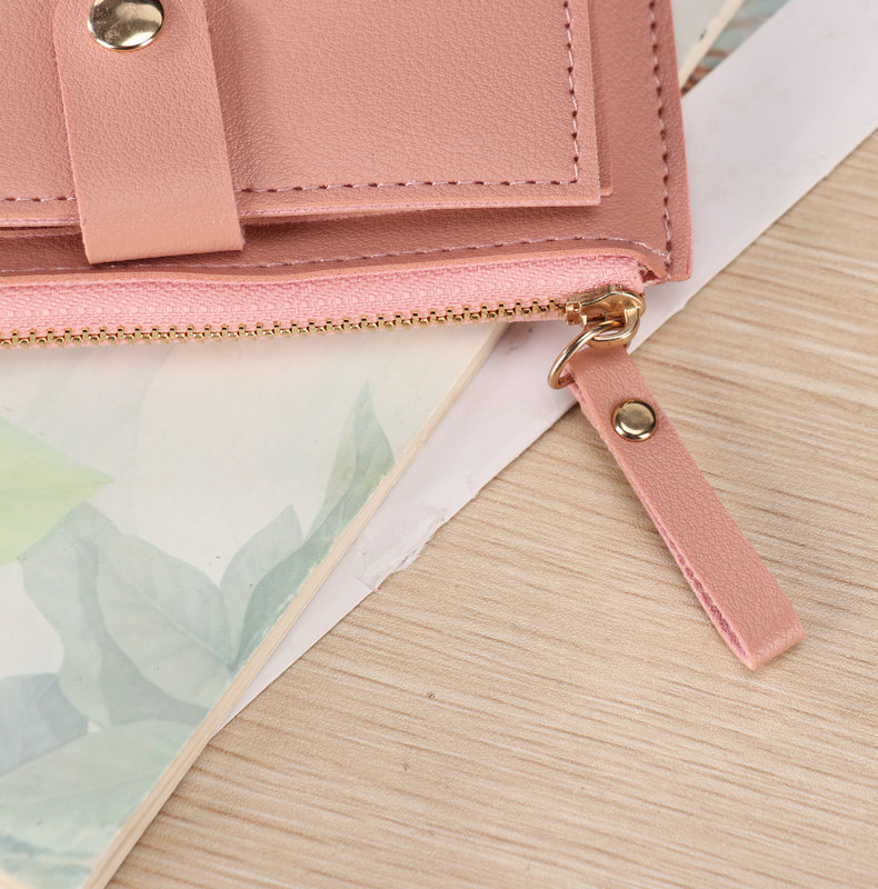 37g Weight Zipper, Buckle Closure Type Small Wallets Bags Type 1 Piece Quantity Daily Occasion Pu Leather Material Solid Color Pattern All Seasons Season Women's Gender Simple Style, Classic Style Style Square Shape Women's Solid Color Pu Leather Zipper Buckle Small Wallets 5
