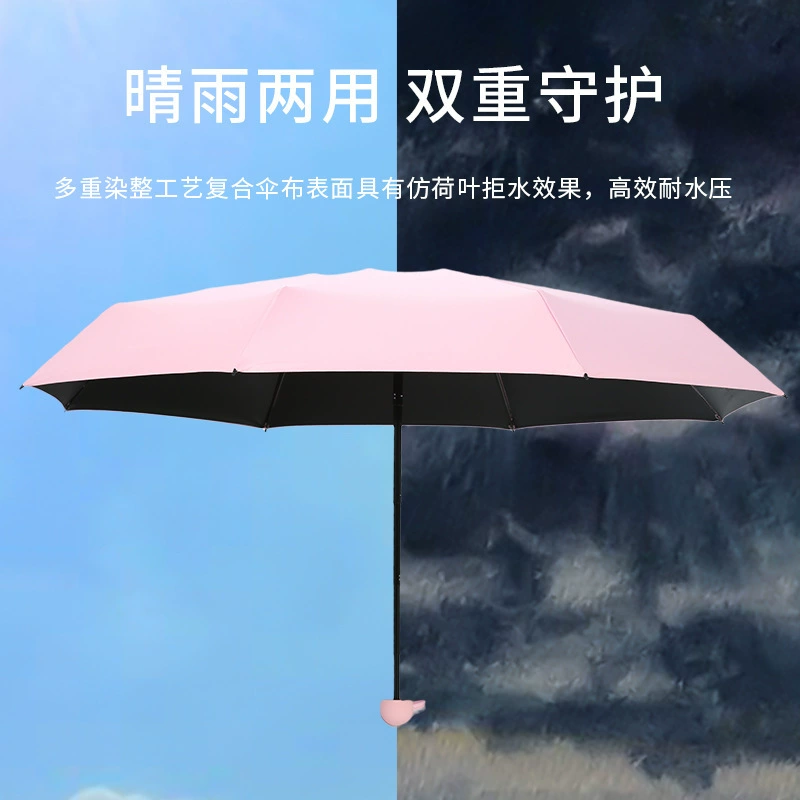 Handheld umbrella, small capsule, sun protection