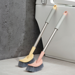 Toilet Brush for Home Use, Wall-Mounted, Long Handle, No Dead Corners, Bathroom Hanging Soft Bristle Toilet Cleaning Brush