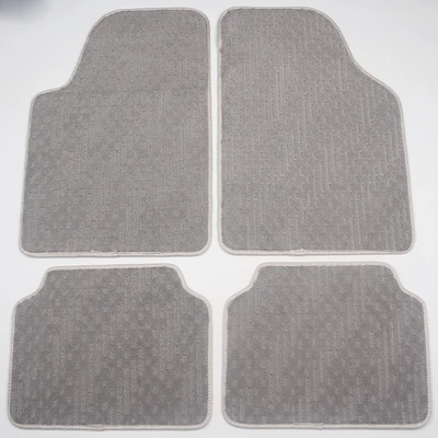 Mats Easy to Clean Suede Carpet — Universal Foot Pad - modified-thickened-khaki-color-universal-4-pieces