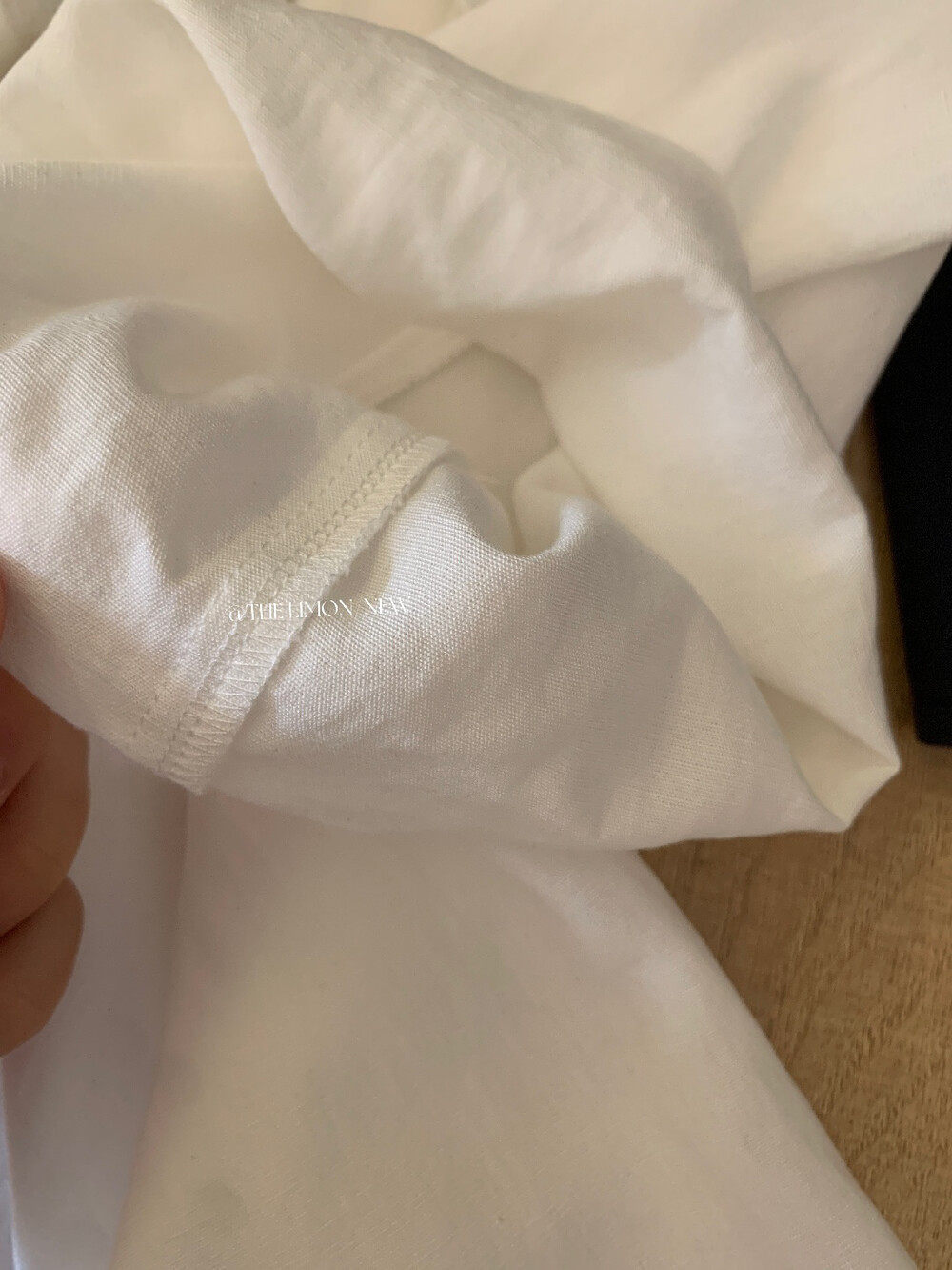 Áo sơ mi tay ngắn nữ phối ren viền cổ, dáng rộng mùa xuân hè — màu trắng, Xanh da trờicolor chi tiết 11
