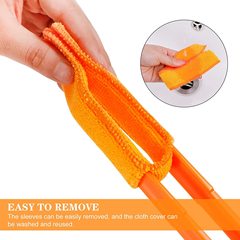 Car beauty outlet cleaning air conditioner brush fan gap cleaning clip two-leaf detachable dust louver brush