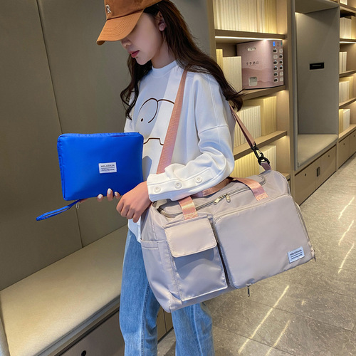 Wholesale new foldable large-capacity short-distance travel bag dry and wet separation fitness bag swimming bag hand luggage bag